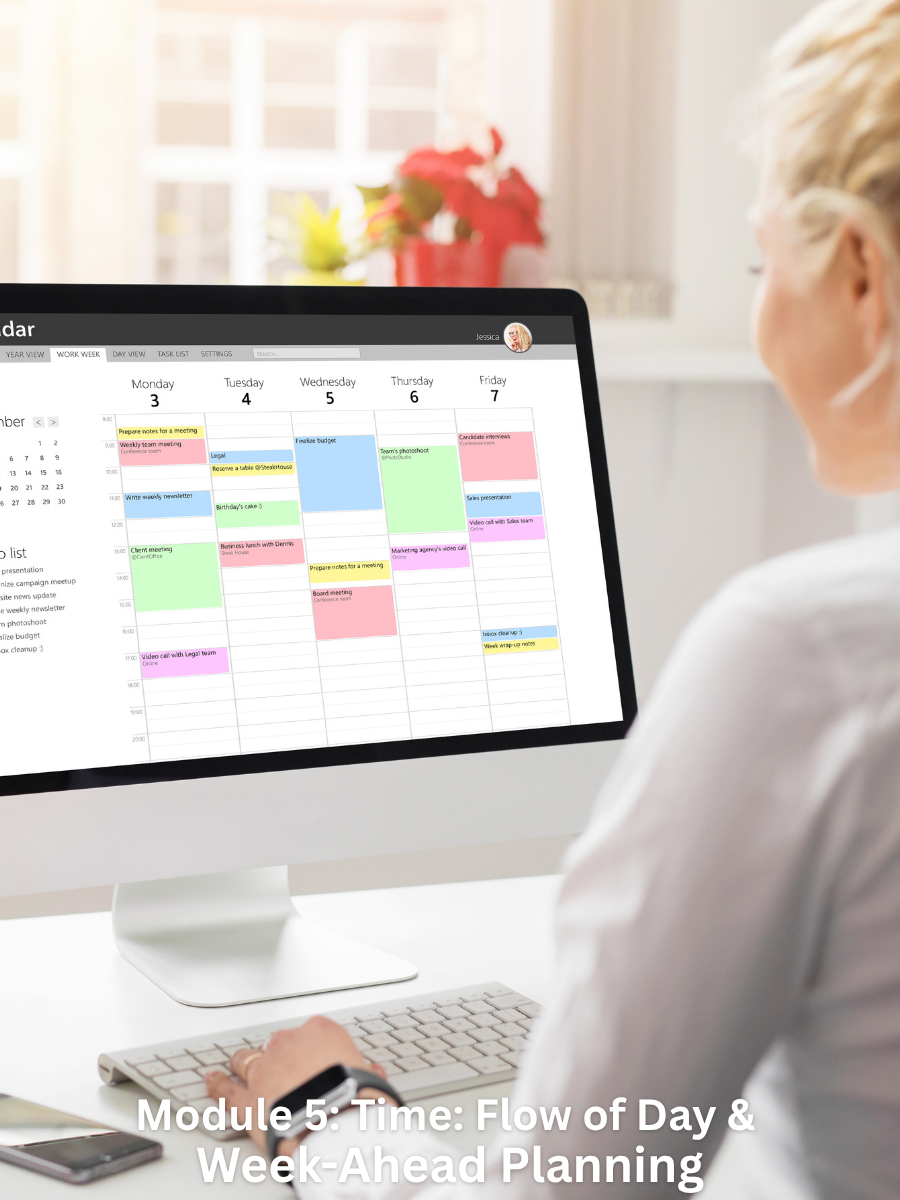 MODULE 5 — Time: Flow of Day & Week-Ahead Planning<br />
